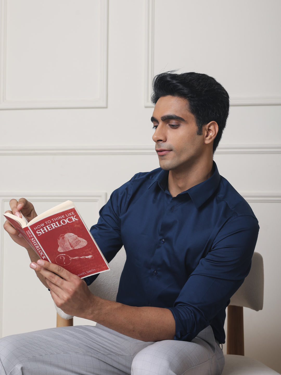 LuxeStretch™ Shirt in Midnight Blue