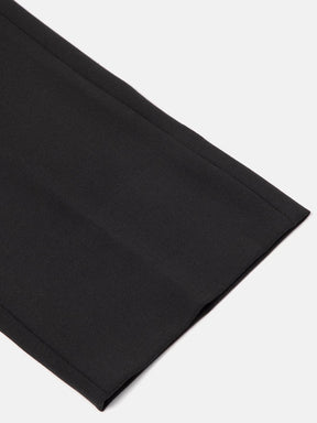 Flex Waist 4-Way Stretch Formal Trousers in Charcoal Grey- Slim Fit