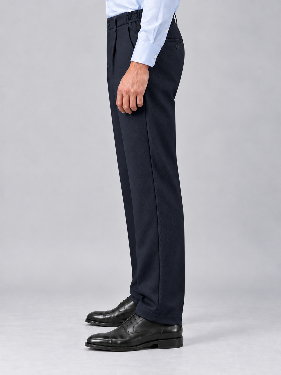 Korean Comfort Fit Pants in Navy Blue