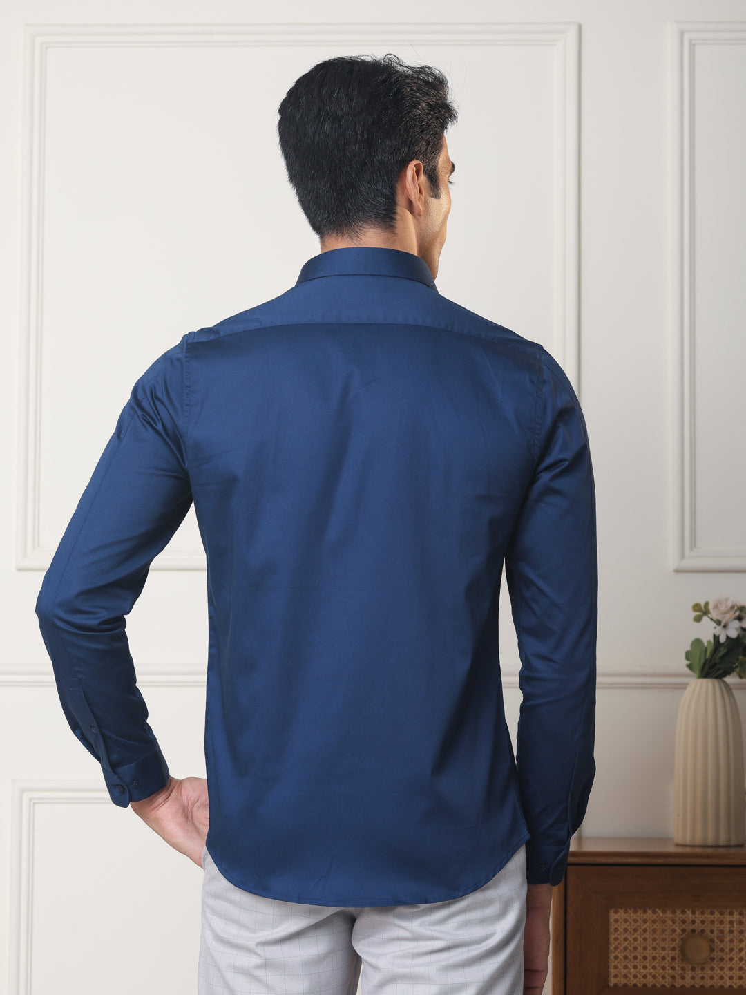 LuxeStretch™ Shirt in Midnight Blue