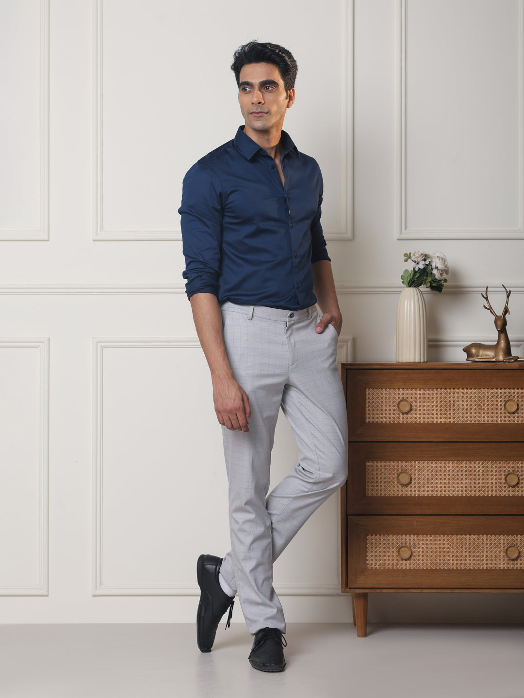 LuxeStretch™ Shirt in Midnight Blue
