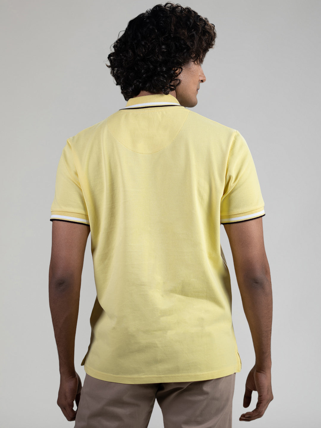 Pure Cotton Polo in Lemonade