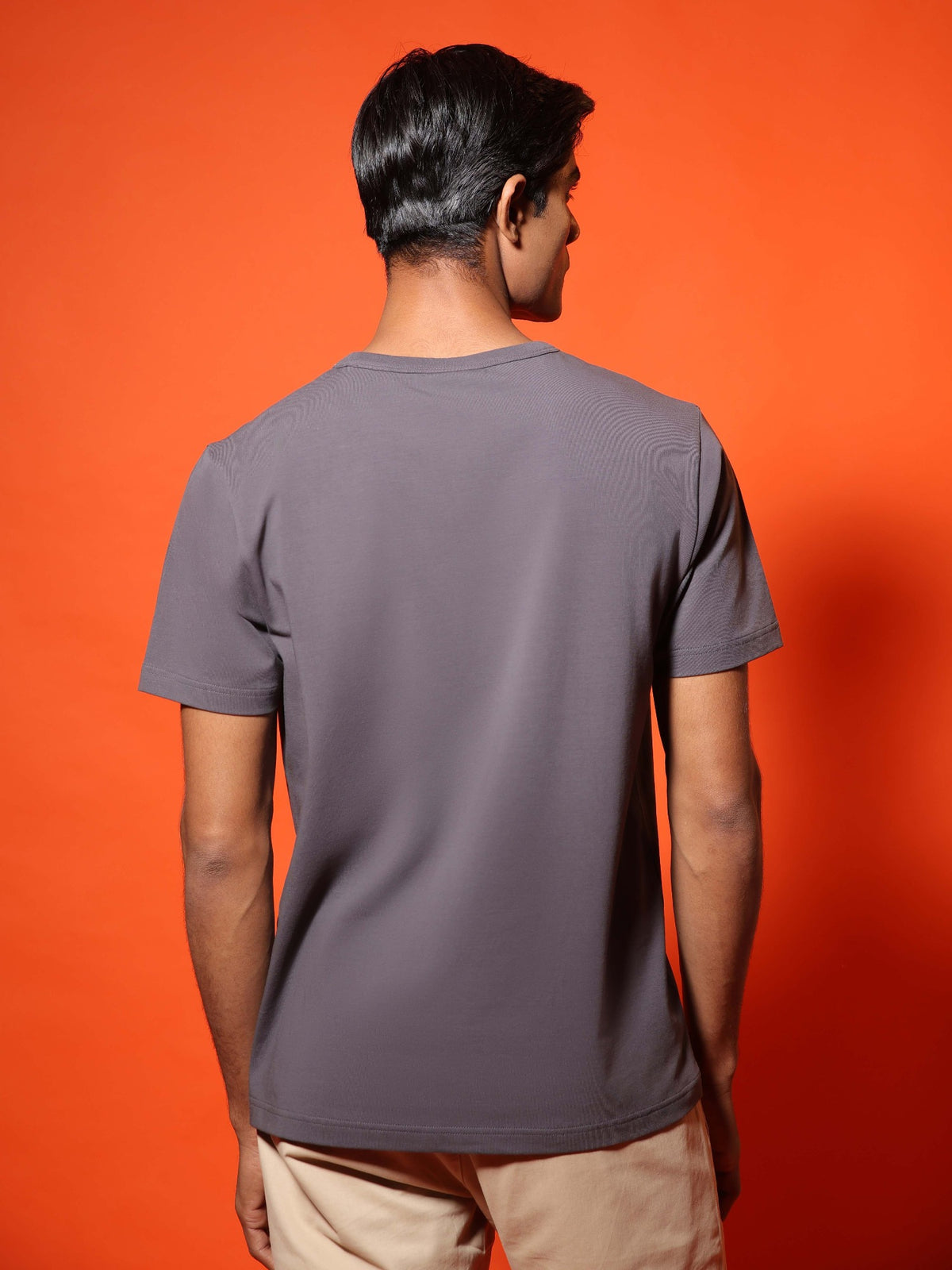 4-Way Stretch T-Shirt in Dark Grey