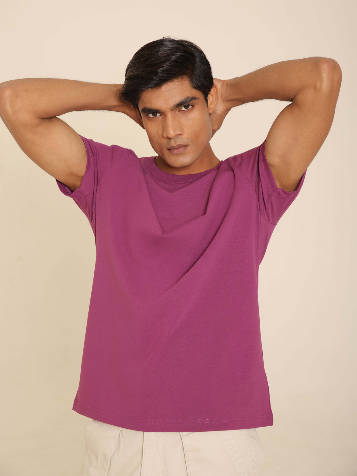 4-Way Stretch T-Shirt in Purple