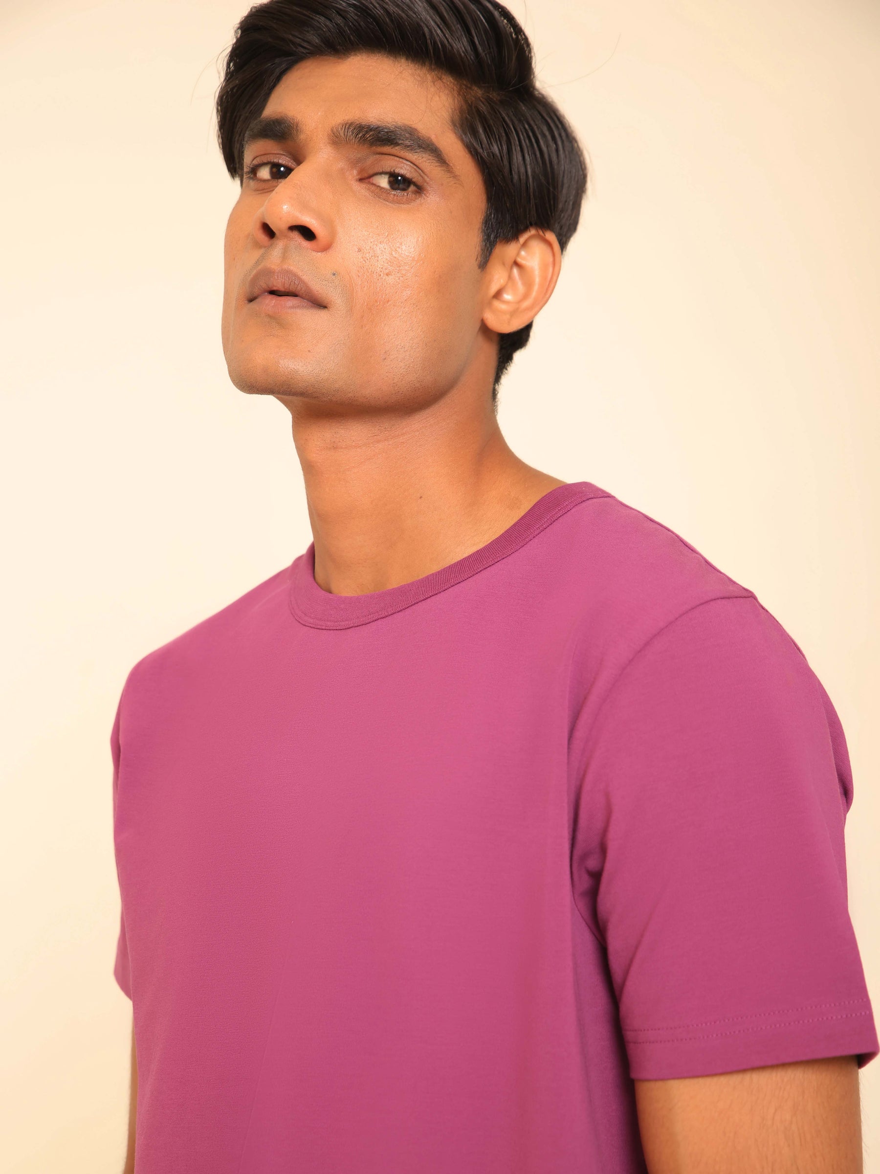 4-Way Stretch T-Shirt in Purple