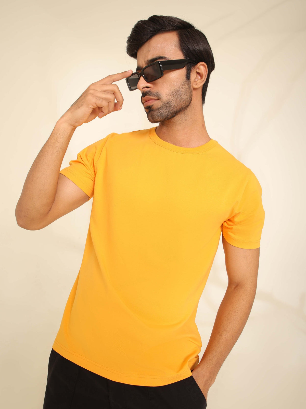 4-Way Stretch T-Shirt in Marigold