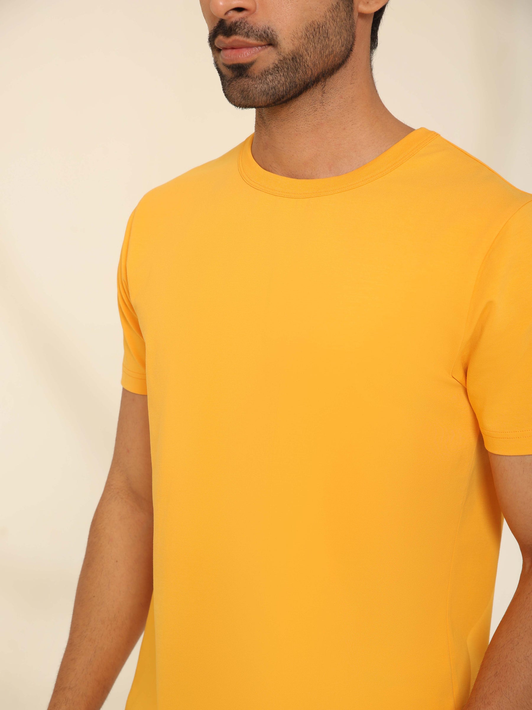 4-Way Stretch T-Shirt in Marigold