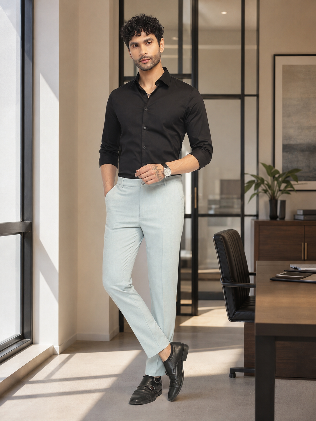 MoveLite™ Trousers in Sage Blue