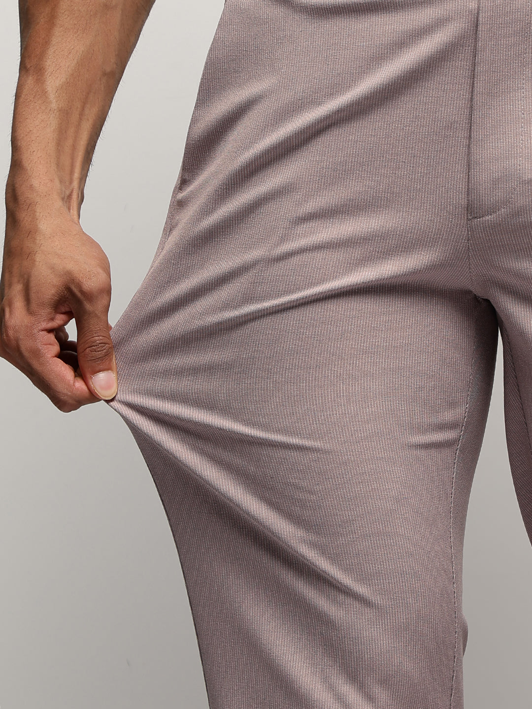 MoveLite™ Striped Trousers in Light Mauve