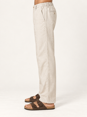 Cotton Linen Casual Pants in Beige