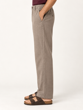 Cotton Linen Casual Pants in Khaki