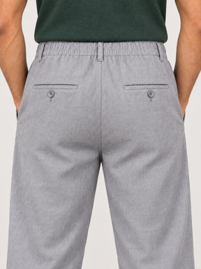 Cotton Linen Casual Pants in Grey