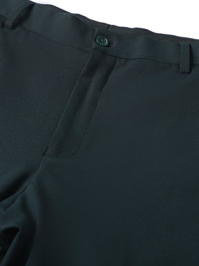 4-Way Stretch Formal Trousers in Bottle Green- Slim Fit