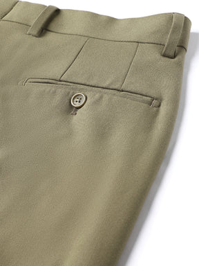 4-Way Stretch Formal Trousers in Tan Khaki- Slim Fit