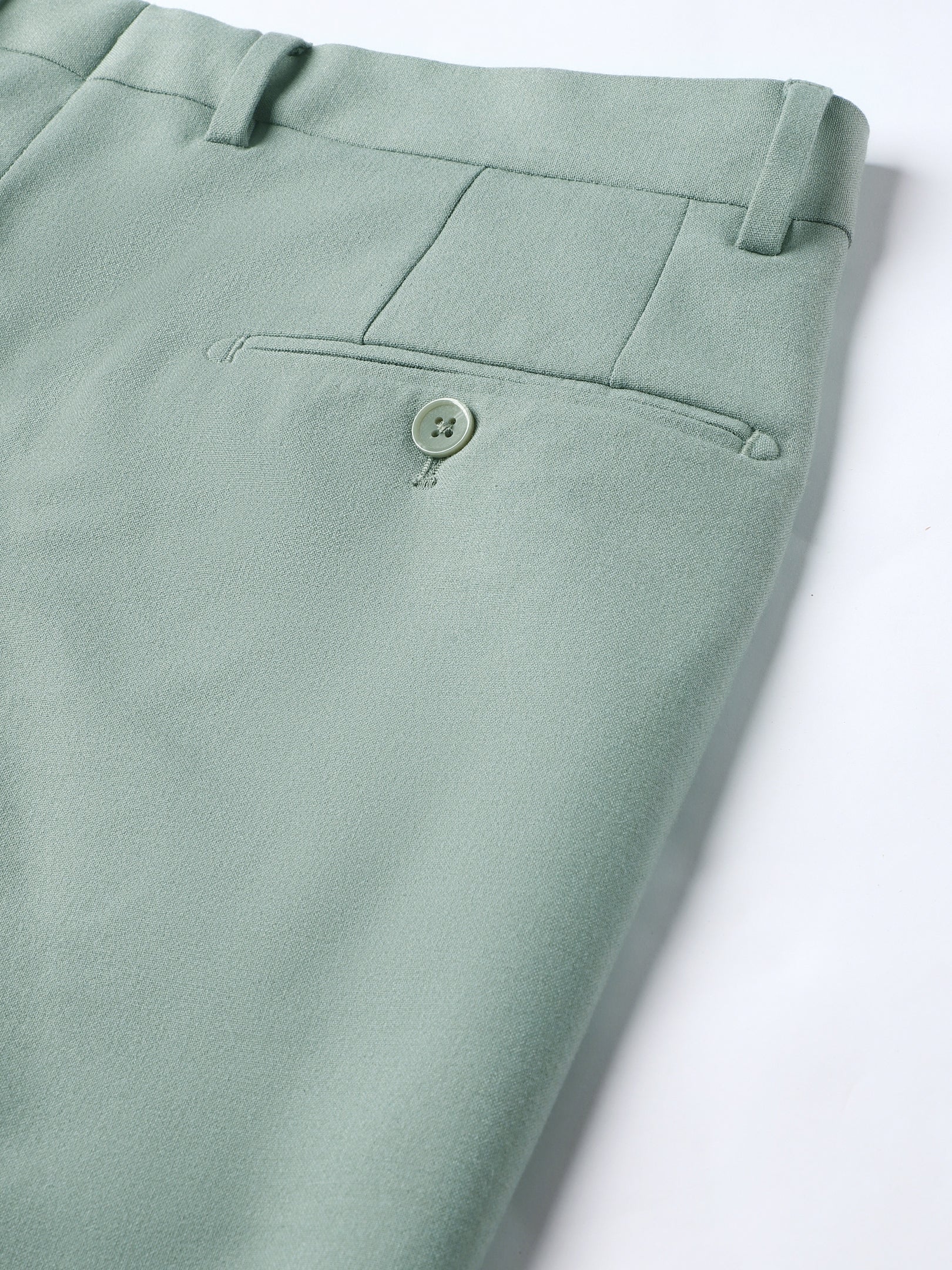 4-Way Stretch Formal Trousers in Mint Green- Slim Fit