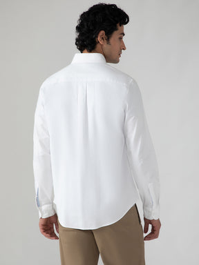 OxfordFlex™ Shirt in White- Comfort Fit
