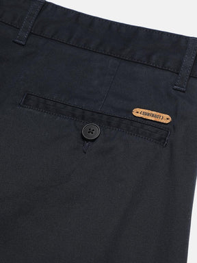 Organic Cotton Stretch Chino in Navy Blue- Comfort Fit