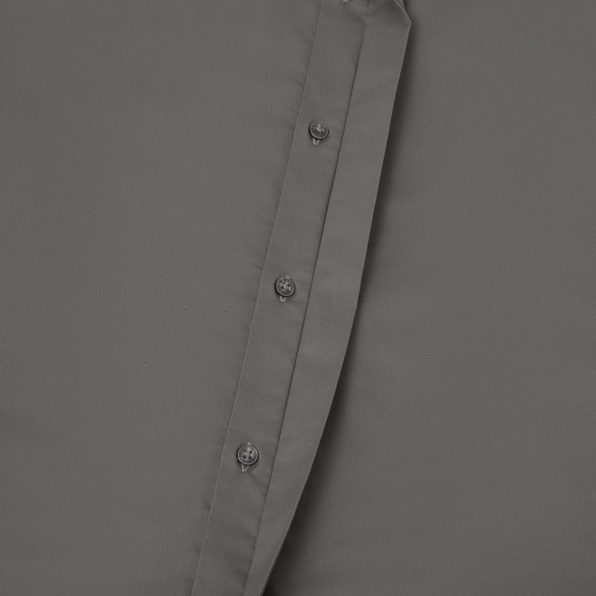 2 Way Stretch Satin Shirt in Ash Grey- Slim Fit