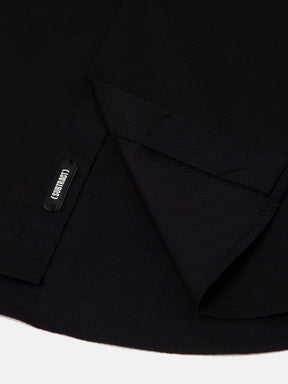 Dobby Evening Shirt in Raven Black with Stretch - Slim Fit