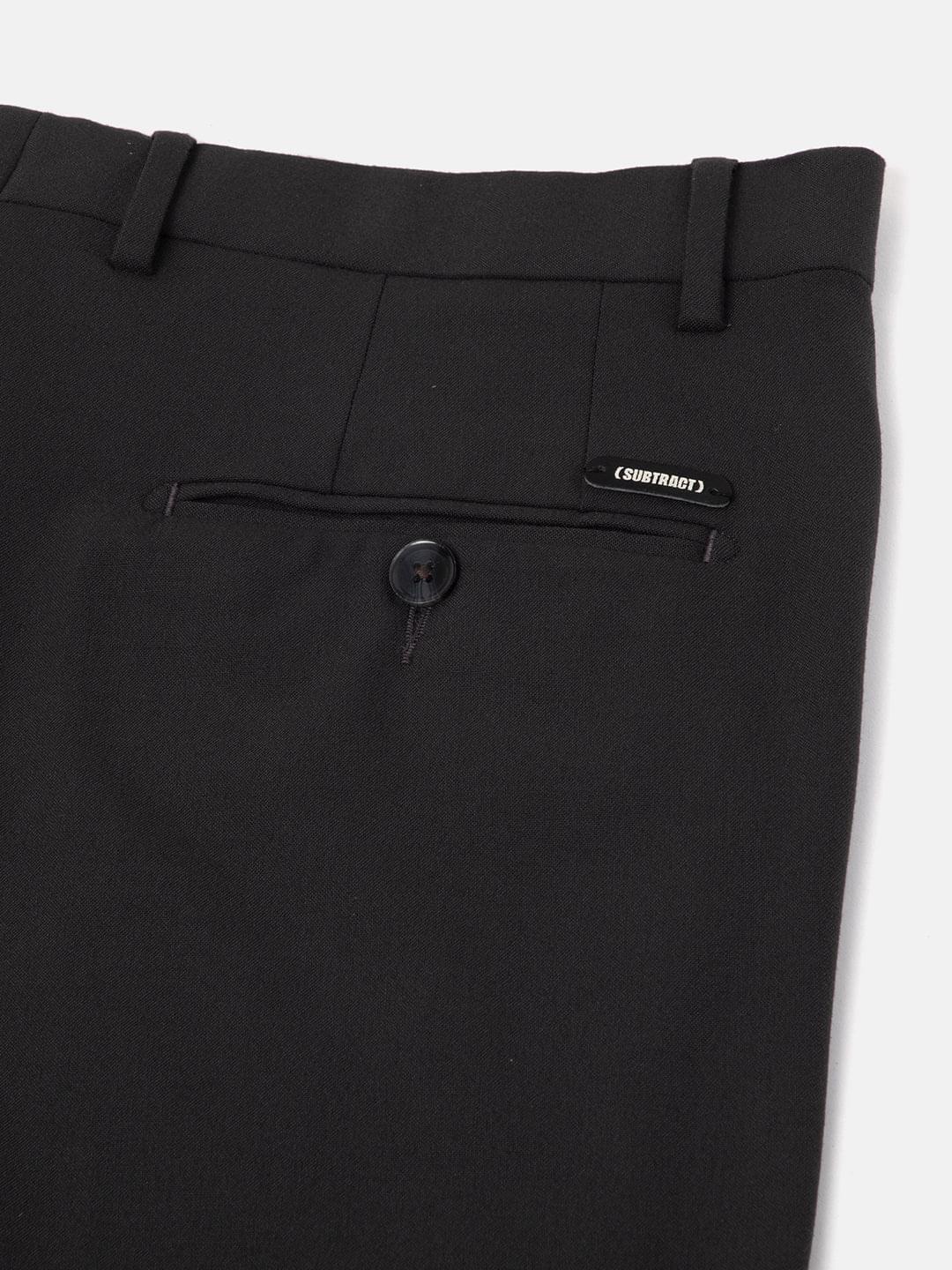 Formal 4 way Stretch Trousers in Charcoal Grey- Slim Fit
