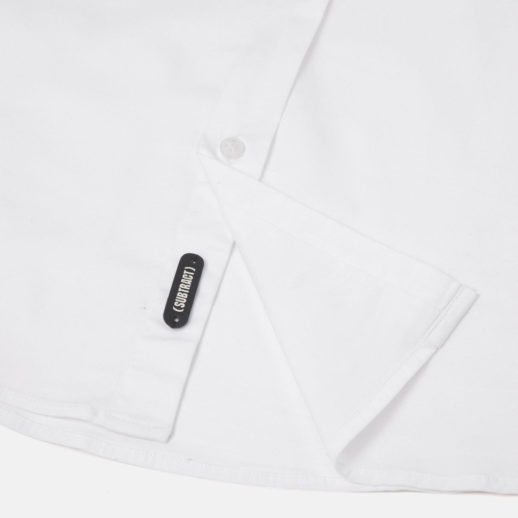 2 Way Stretch Cotton Shirt in White- Slim Fit