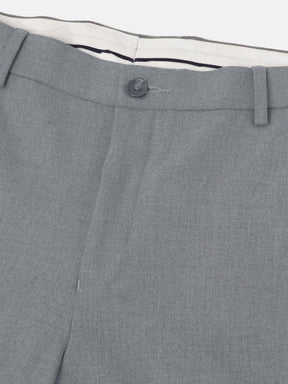 4-Way Stretch Formal Trousers in Light Grey- Slim Fit