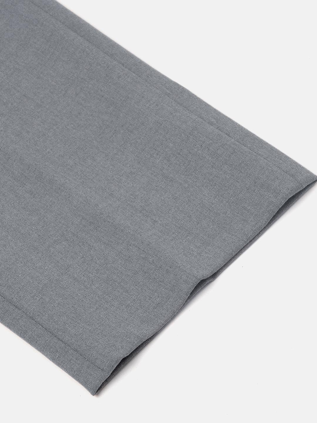 4-Way Stretch Formal Trousers in Light Grey- Slim Fit
