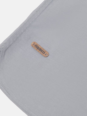 2 Way Stretch Oxford Shirt in Light Grey- Slim Fit