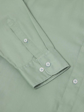 Lightweight Tencel Shirt in Mint Green- Slim Fit