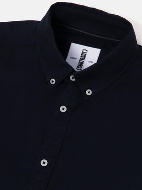 2 Way Stretch Oxford Shirt in Navy- Comfort Fit