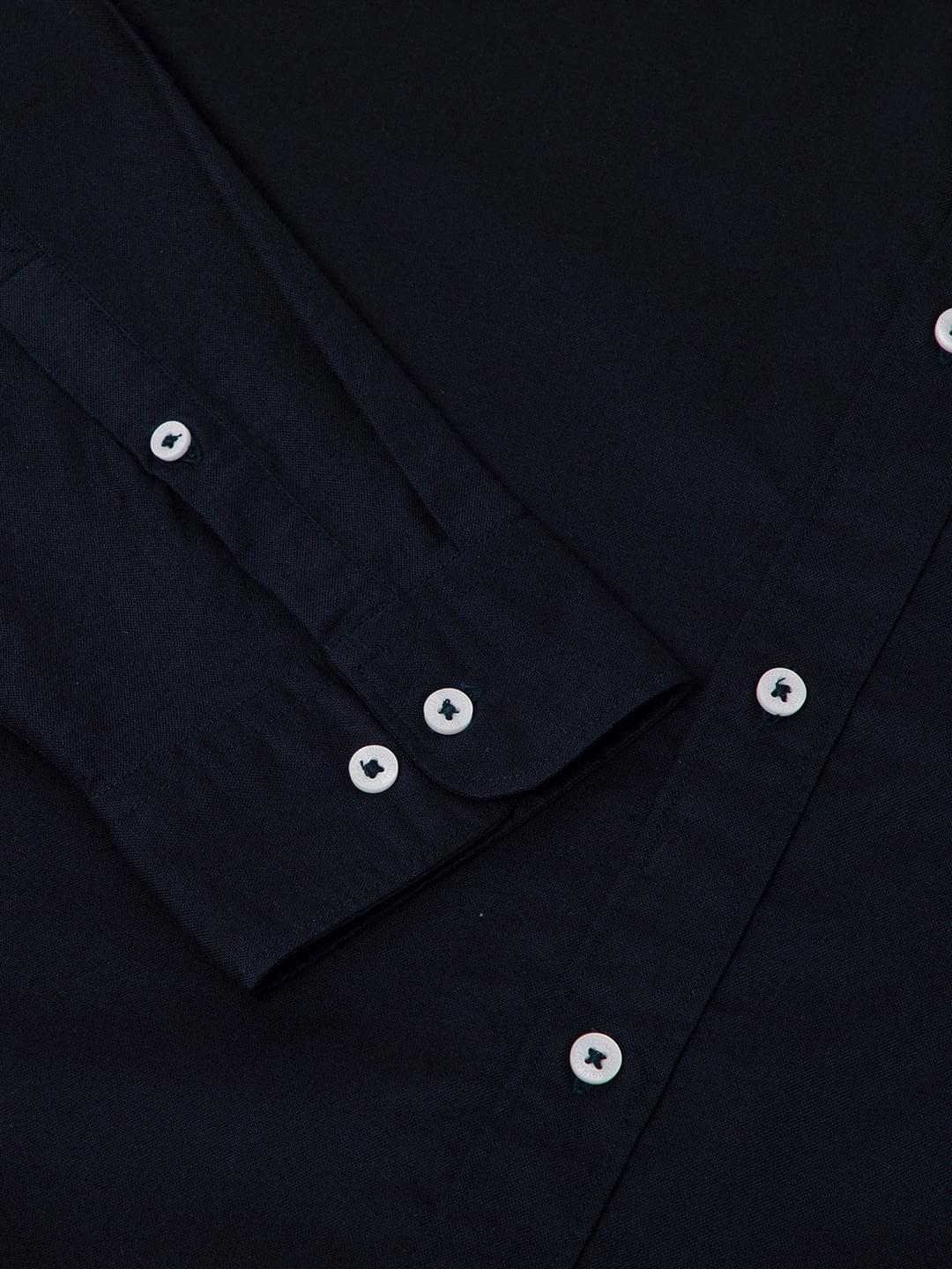 Casual Oxford Shirt in Navy- Comfort Fit