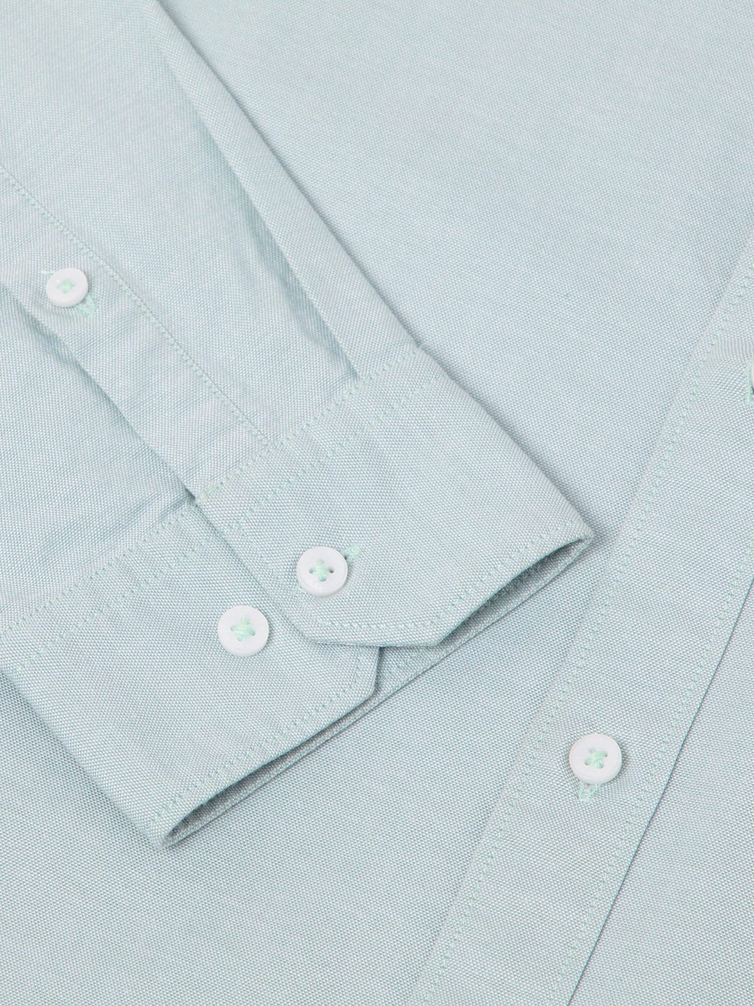 2 Way Stretch Oxford Shirt in Mint Green- Slim Fit