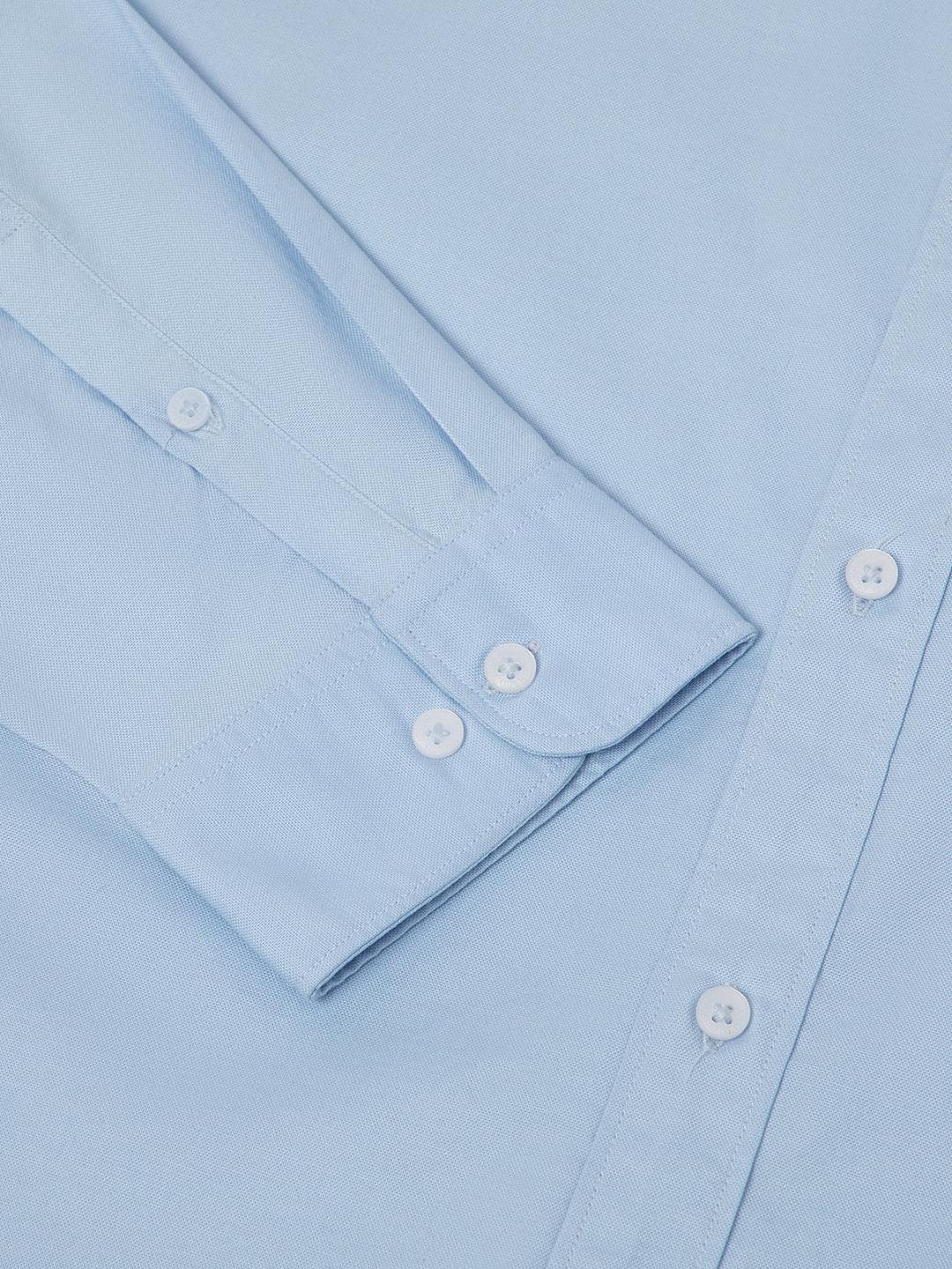 Casual Oxford Shirt in Sky Blue- Comfort Fit