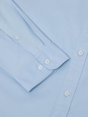Casual Oxford Shirt in Sky Blue- Comfort Fit