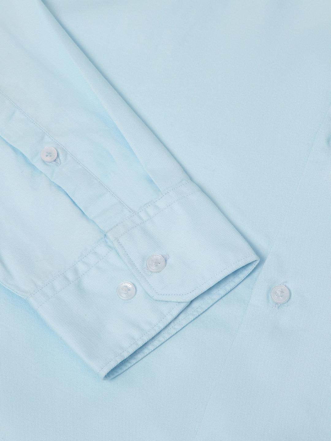 Leightweight Tencel Shirt in Sky Blue- Comfort fit