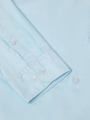Leightweight Tencel Shirt in Sky Blue- Comfort fit