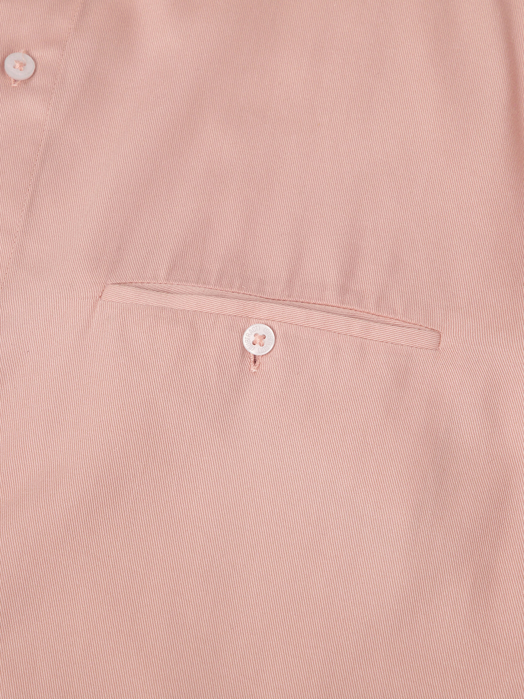 Lightweight Tencel Shirt in Salmon Pink- Slim Fit