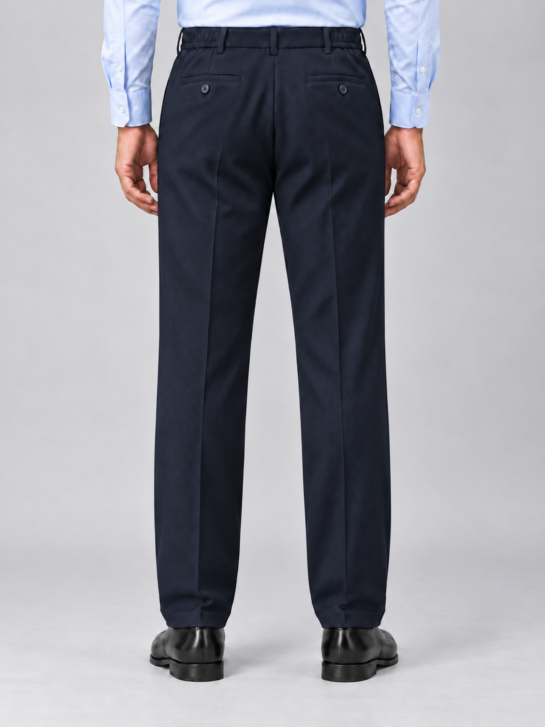Korean Comfort Fit Pants in Navy Blue