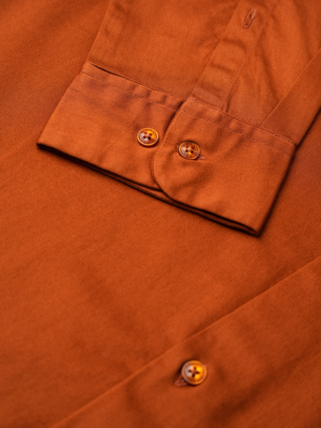 2 Way Stretch Satin Shirt in Copper