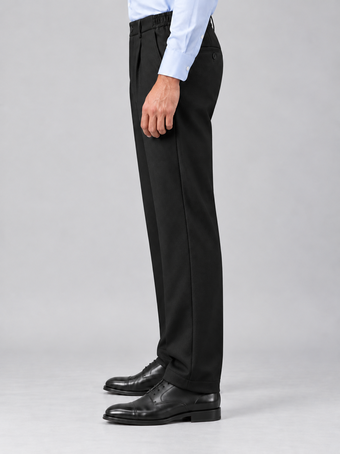 Korean Comfort Fit Pants in Black