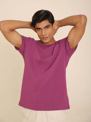 4-Way Stretch T-Shirt in Purple