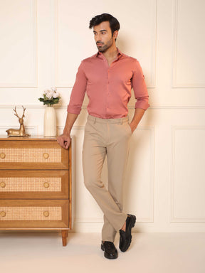 Luxestretch™ Rose Metal Shirt  Movelite™ Beige  Trousers