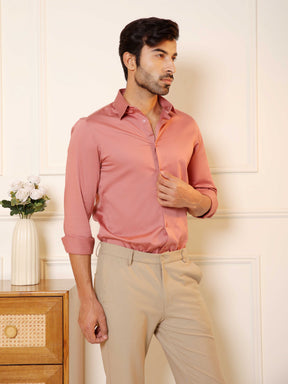 Luxestretch™ Rose Metal Shirt  Movelite™ Beige  Trousers