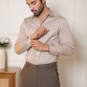 Luxestretch™ Hazelwood Shirt & Movelite™ Oak Brown Trousers