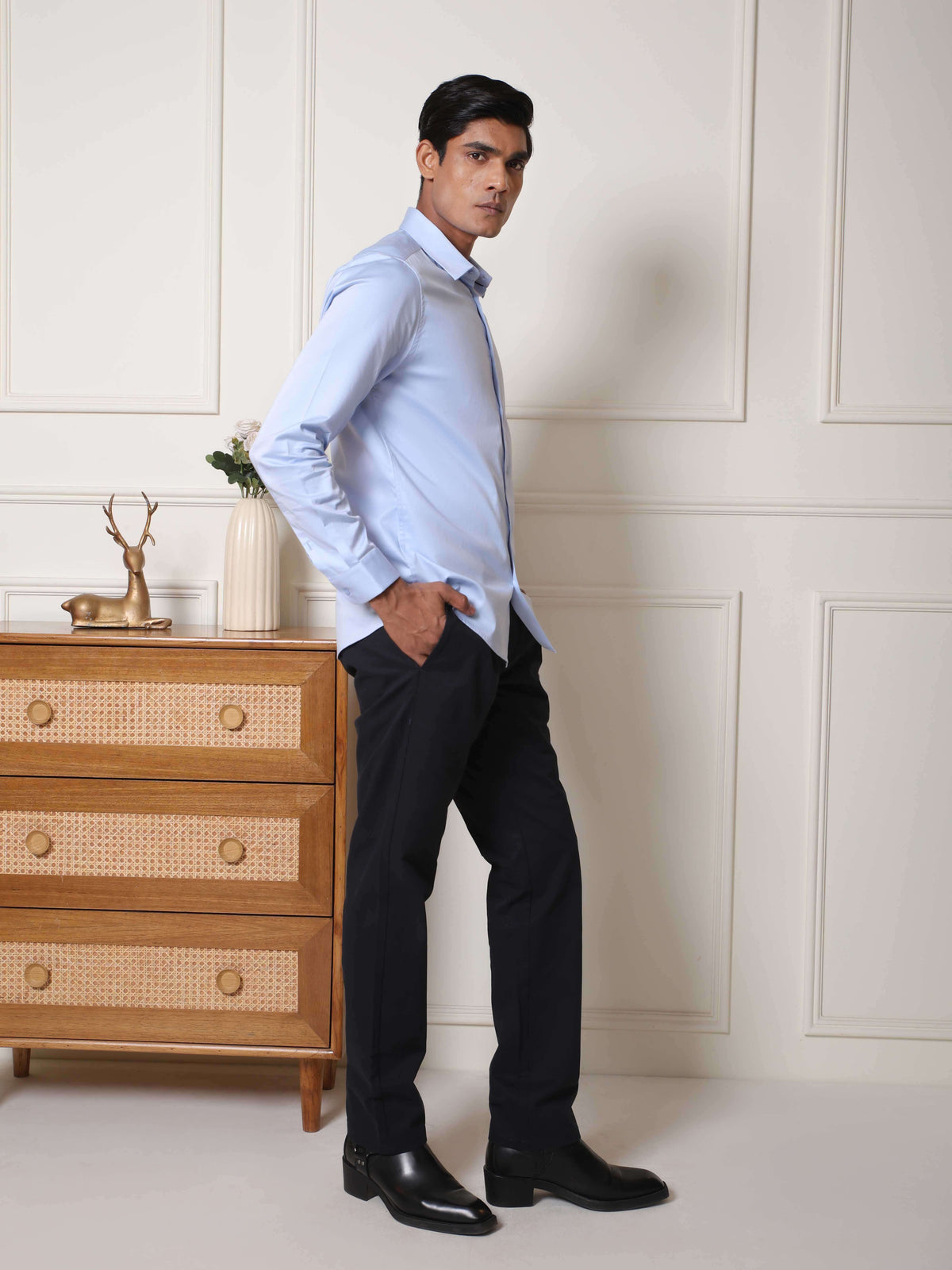 LuxeStretch™ Shirt in Sky Blue