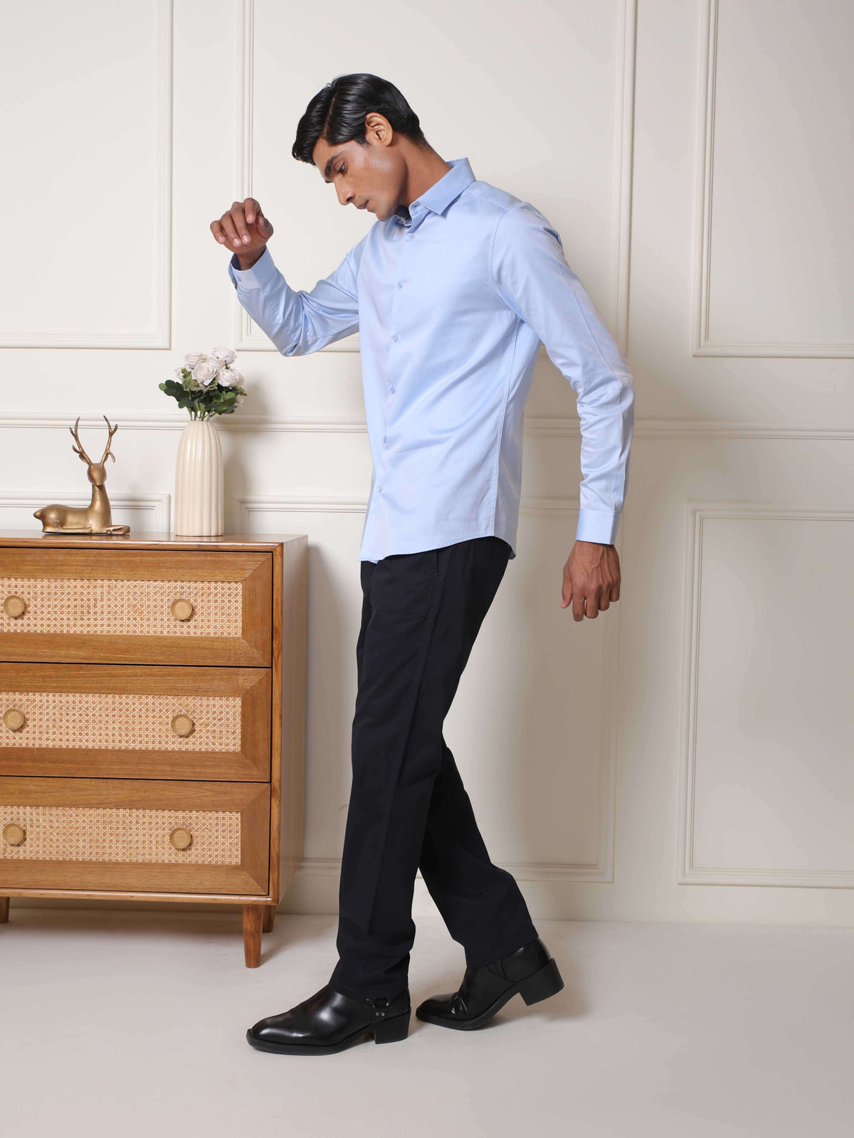 LuxeStretch™ Shirt in Sky Blue