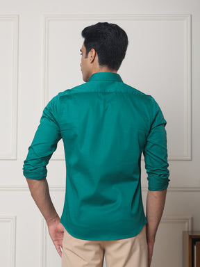 Luxestretch™ Teal Shirt & Movelite™ Sand Trousers