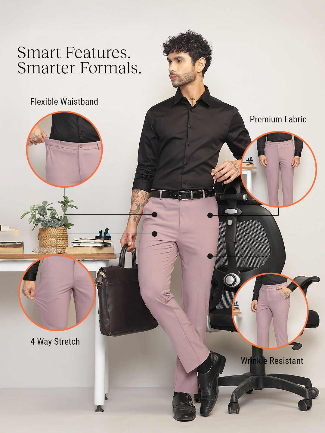 MoveLite™ Trousers in Mauve