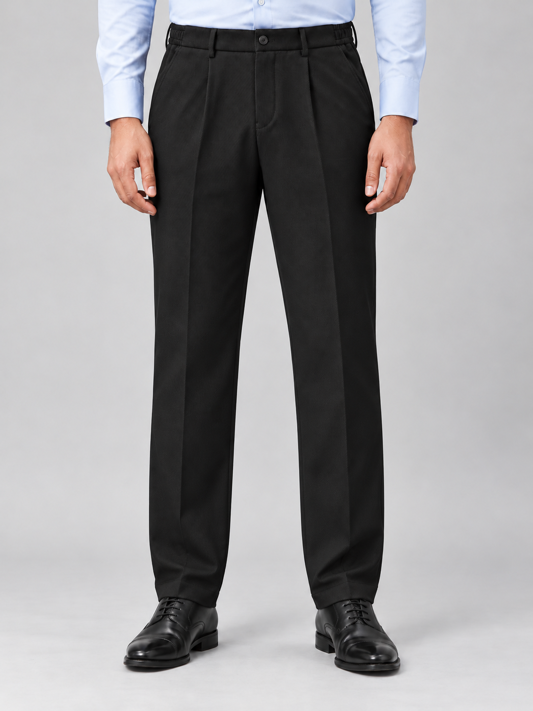 Korean Comfort Fit Pants in Black