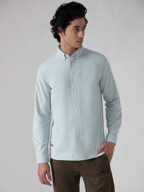 OxfordFlex™ Shirt in Mint Green- Slim Fit